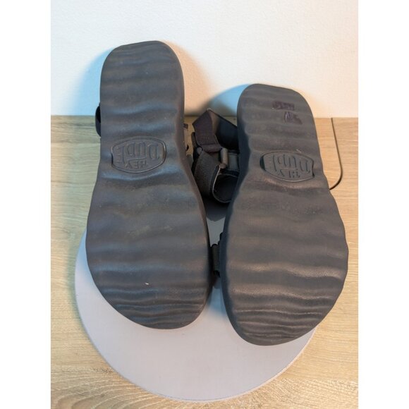 Hey Dude Black Carson Sandals Strappy Casual Outdoor Size 11 Black Summer main image 4